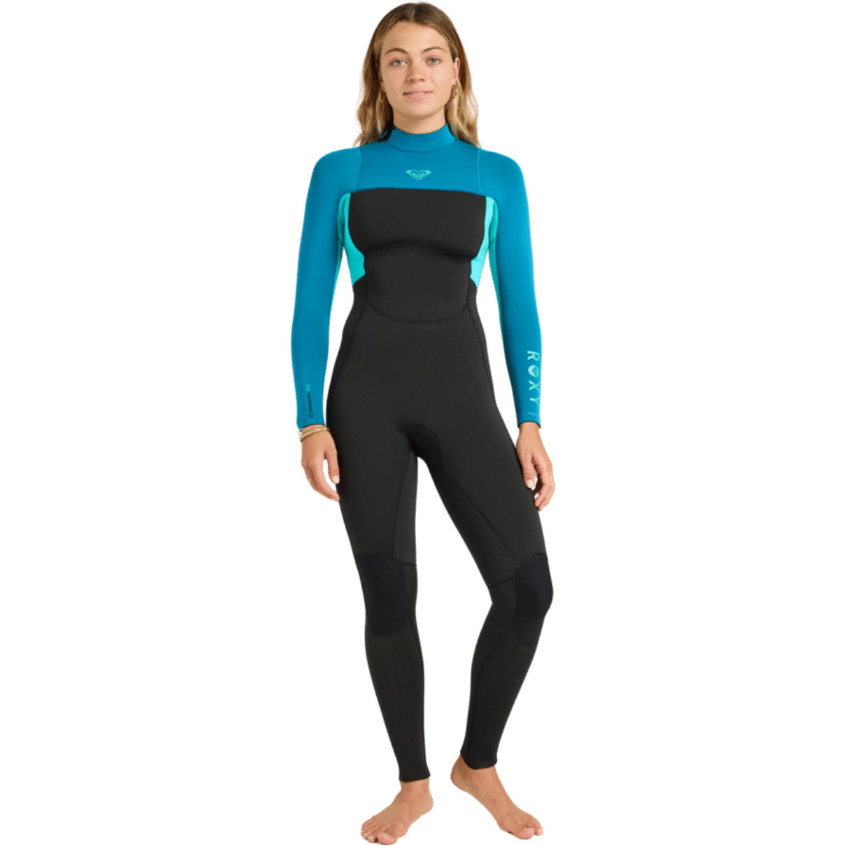 2026 Roxy Womens Prologue+ 4/3mm Back Zip Wetsuit 26BW213516 - Baltic